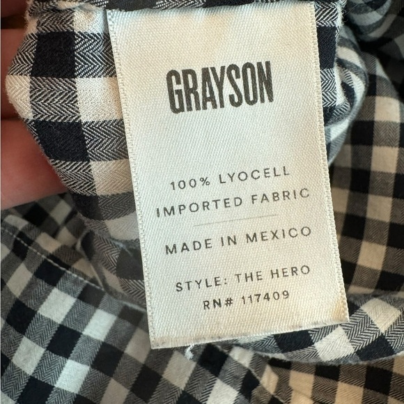 Grayson x Anthropologie -  The Hero Plaid Button Down Shirt Sz XS - Picture 7 of 7